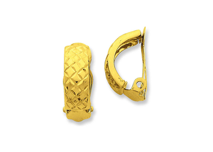 Gold Plated | Clip Earrings